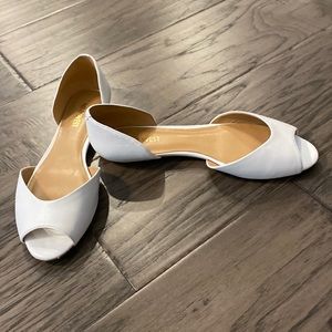Nine West white flats